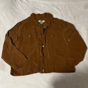Brown Lightweight Lyocell Jacket Top | Size M